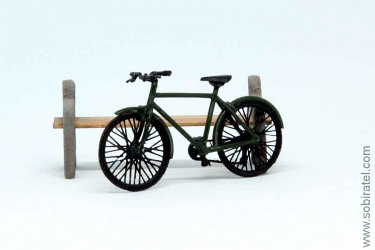 масштабная модель Велосипед с крыльям зеленый (1:43 Моделстрой)