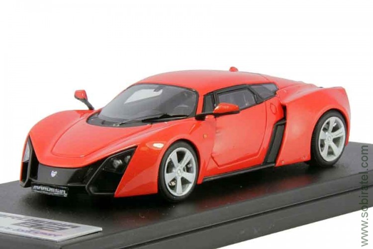 Marussia B2 2009 sparkling red orange, deep black interior (LookSmart 1:43)