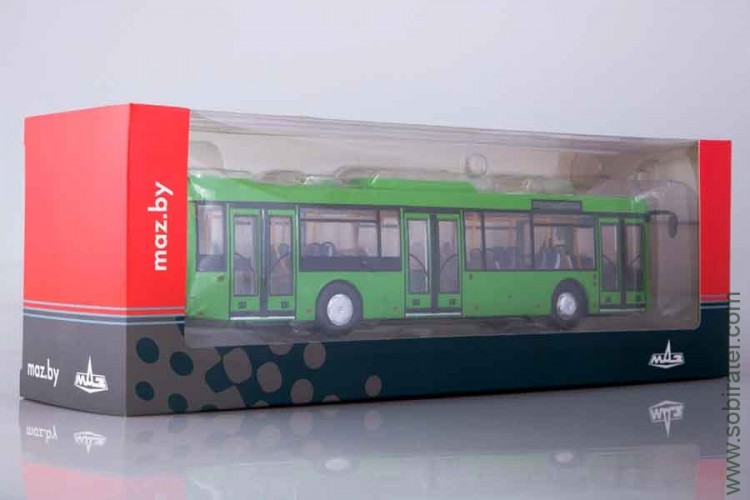 автобус МАЗ-203 городской зелёный, SSM 1:43