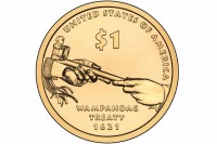 1 доллар 2011 США (трубка мира).