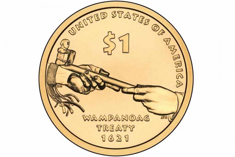1 доллар 2011 США (трубка мира).