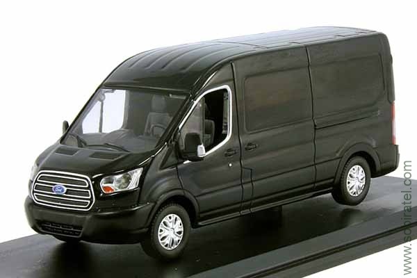 Ford Transit Jumbo (V363) 2015 черный (Greenlight 1:43)