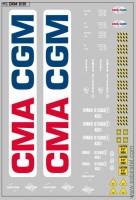 DKM0191 Набор декалей Контейнеры CMA GGM, вариант 5 (100x140 мм)