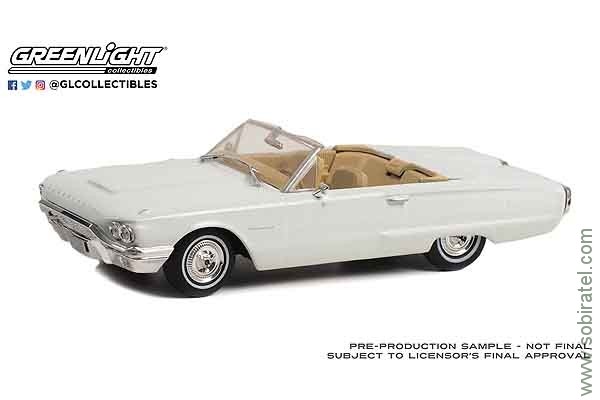 Ford Thunderbird 1964 открытый, белый (Greenlight 1:43)