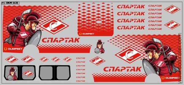 DKM1131 Набор декалей ХК Спартак (200x100 мм)