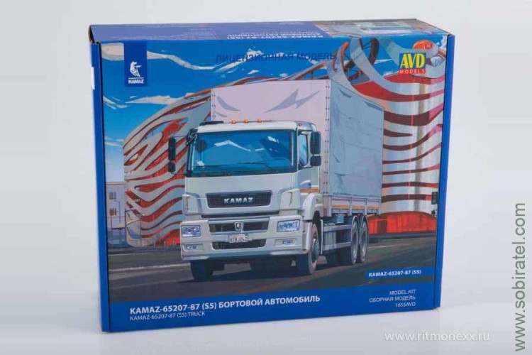 Сборная модель Камский 65207-87 (S5) борт тент (AVD 1/43)