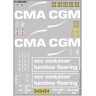 DKM0192 Набор декалей Контейнеры CMA GGM, вариант 6 (100x140 мм)