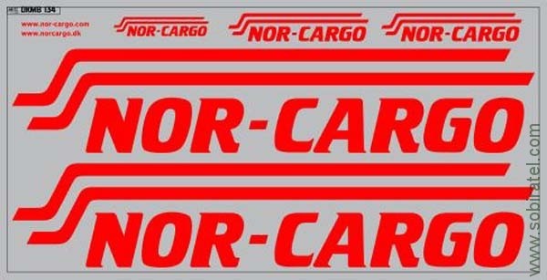 DKMB0134 Набор декалей Эмблема для полуприцепов NOR-CARGO (200x110 мм)