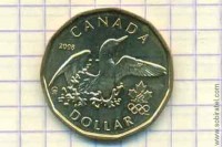 1 доллар 2008 Канада. XXIX летние Олимпийские игры, Пекин 2008