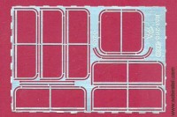 EM-260 фототравление. Рамки форточек для автобус 3205 (серия Наши Автобусы)