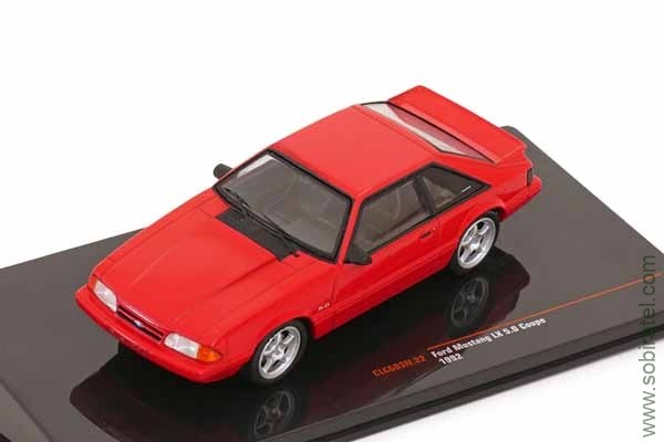 Ford Mustang LX 5.0 Coupe 1992 красный (iXO 1:43) Ford Mustang LX 5.0 Coupe 1992 красный (iXO 1:43)