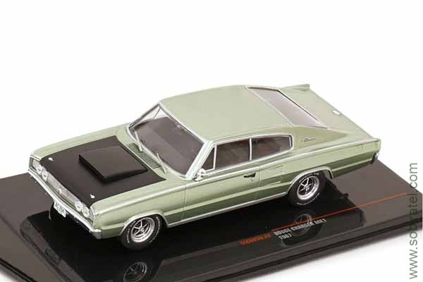 Dodge Charger MK1 1967 св.зелёный / чёрный (iXO 1:43)