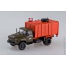 КО-413 (ЗИЛ-130) мусоровоз хаки / оранжевый (АИСТ 1:43)