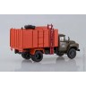 КО-413 (ЗИЛ-130) мусоровоз хаки / оранжевый (АИСТ 1:43)