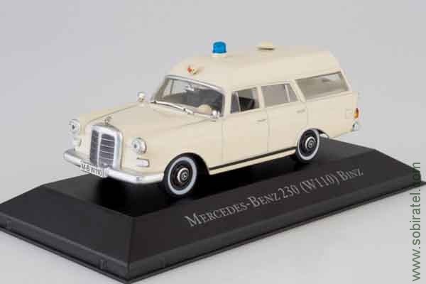 Mercedes-Benz 230 (W110) Binz ambulance 1967 (Atlas 1:43)