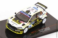 Skoda Fabia RS Rally2 #21 Skoda Rally Team Грязин/Александров 9 место Rally Monte Carlo 2025 (iXO 1:43)