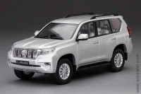 Toyota Land Cruiser Prado 2018 серебристый (Vitesse 1/43)