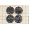 жетоны символические 1 Ясакъ 1774 Пугачевский бунт, ММД, набор 4 шт., медь