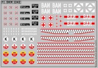 DKM1242 Набор декалей для техники ВС ГСВГ/ЗГВ на базе 66-ых (100x70 мм)
