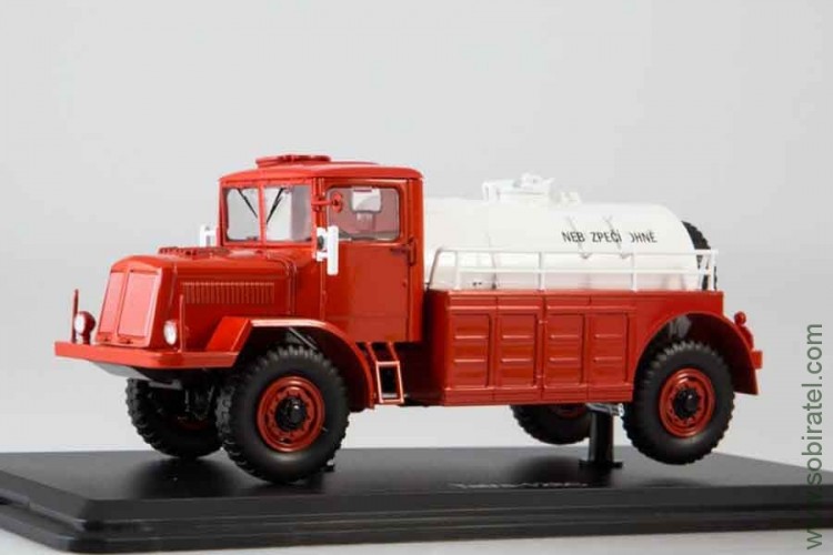 Tatra 128C 4х4 автоцистерна (1951) красный / белый