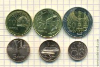 Азербайджан. Набор 6 монет.
