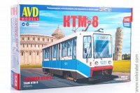 Сборная модель Трамвай КТМ-8 (AVD 1:43)