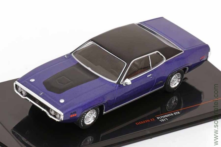 Plymouth GTX 1971 фиолетовый с чёрным (iXO 1/43) Скоро! Предзаказ!