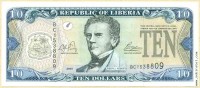 Либерия 2003, 10 долларов.