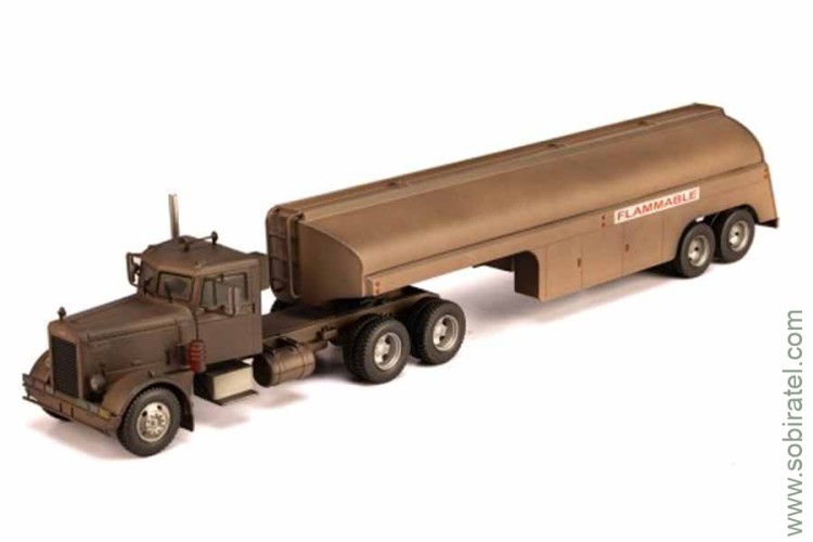 Peterbilt 281 с полуприцепом-цистерной 1955 Rust (из к/ф "Дуэль" 1971 дебют Стивена Спилберга) (iXO 1:43)