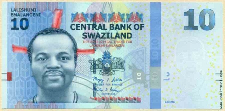 Свазиленд 2010, 10 эмалангени.