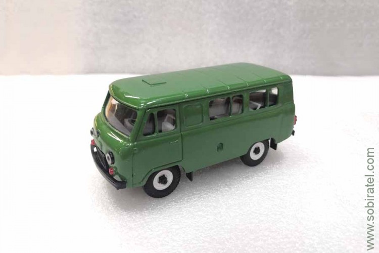 УАЗ-3962 микроавтобус, зеленый (Металл-Пласт 1:43)