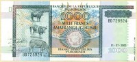 Бурунди 2000, 1000 франков.