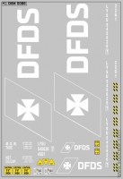 DKM0086 Набор декалей Контейнеры DFDS (100x140 мм)