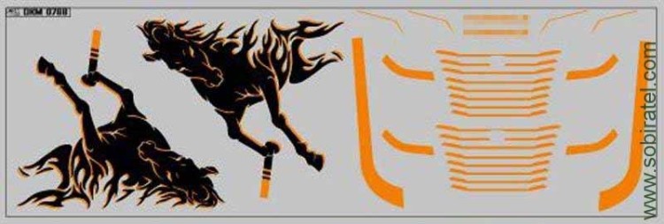 DKM0788 Набор декалей декор для кабины камский 54901, вариант 1 (200x70 мм)