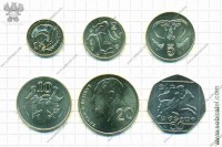 Кипр 2004. Набор 6 монет.