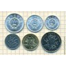 Китай, набор 6 монет