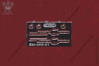 EM-006-1 фототравление. Набор дворники 3D СЛ-19В КРАЗ 214-258 ранние