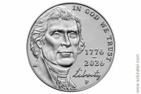 5 центов 2026 США. 250 лет независимости США