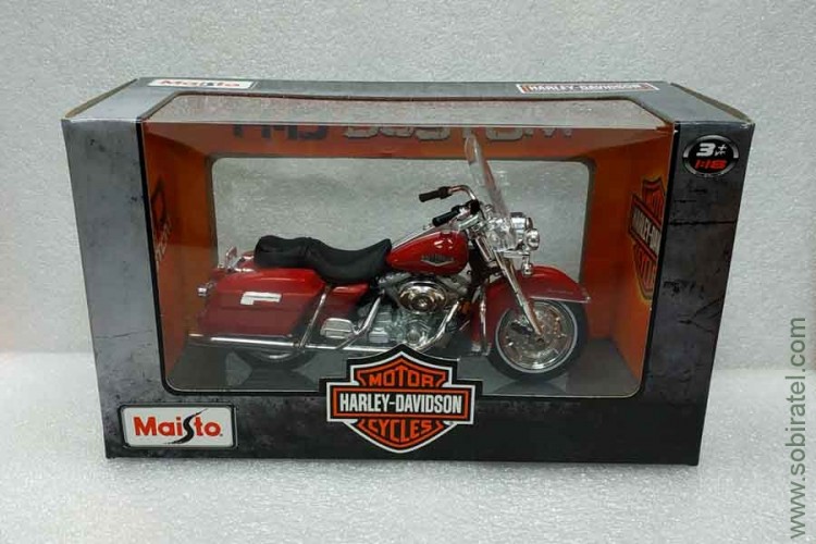 мотоцикл Harley Davidson 1999 FLHR Road King красный (Maisto 1:18)