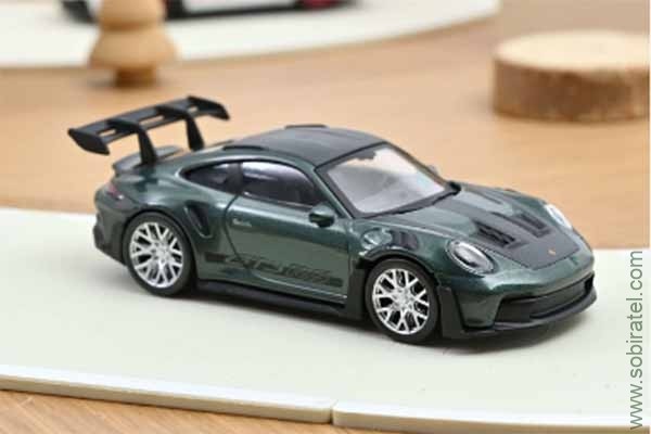 Porsche 911 GT3 RS Coupe (992) 2022 т.зеленый / черный (Norev 1/43)