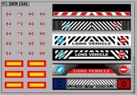 DKM1341 Набор декалей Брызговик для гузовиков и прицепов, вариант - 32 (100x70 мм)