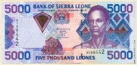 Сьерра-Леоне 2002, 5000 леоне.
