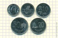 Эквадор. Набор 5 монет