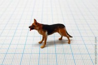 OS43A-216 фигурка раскрашенная. Овчарка стоит (OPUS 1/43)