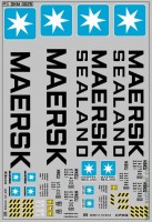 DKM0025 Набор декалей Контейнеры Maersk (100х140 мм)