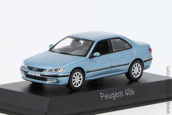 Peugeot 406 2002 голубой металлик (Norev 1:43)