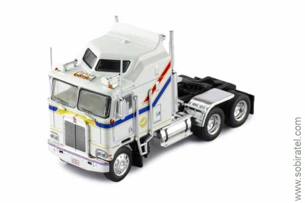 седельный тягач 1/64 Kenworth K100 Aerodyne 1976 белый, iXO