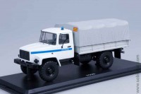Горький-3308 4х4 (двигатель ЗМЗ-513) тент, Милиция (SSM 1:43)