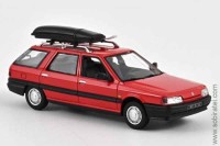 Renault 21 Nevada 1989 с багажником на крыше красный (Norev 1:43)