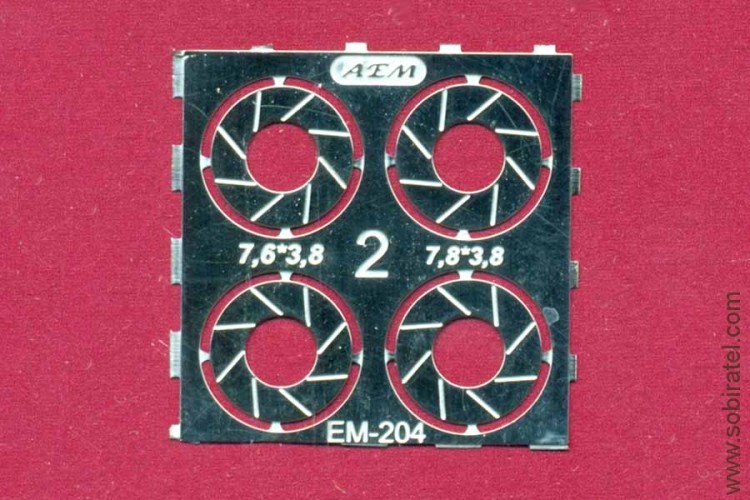 EM-204 фототравление. Тормозные диски, набор №2